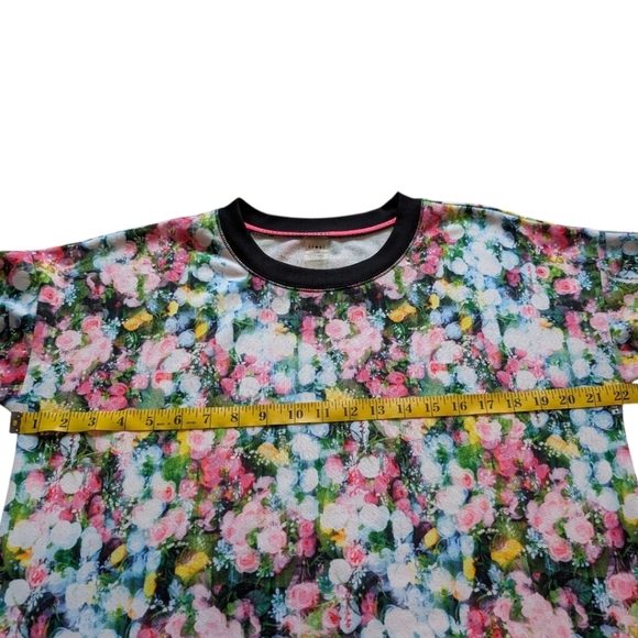 Juicy Couture Sport Top Y2K Athleisure Slouchy Women M Gym Active Comfy Floral - Picture 11 of 12
